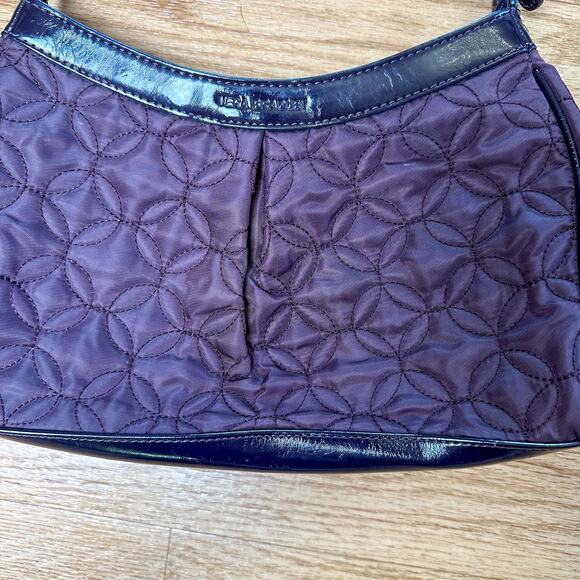 Vera Bradley Purple Quilted Shoulder Tote Nylon - Picture 2 of 5